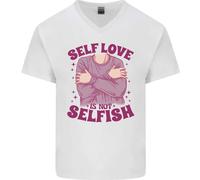 L'Amore Per Se Non È Egoista T-Shirt In Cotone A V Per Uomo