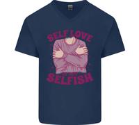 L'Amore Per Se Non È Egoista T-Shirt In Cotone A V Per Uomo