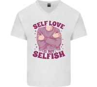L'Amore Per Se Non È Egoista T-Shirt In Cotone A V Per Uomo