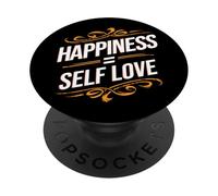 L'amore per se stessi è importante - La felicità è uguale alla mentalità della cura di sé PopSockets PopGrip Adesivo