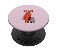 L'amore per se stessi è pace (Grafica divertente) PopSockets PopGrip Adesivo