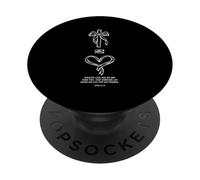 L'amore più grande non ha una fede cristiana Gesù Culto della croce PopSockets PopGrip Adesivo