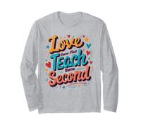 L'Amore Prima insegna Il Secondo apprezzamento dell'educatore Maglia a Manica