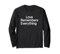 L'Amore Ricorda Tutto Sentimentale Partner Romantico Maglia a Manica