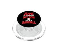 L'amore sta guardando mio figlio giocare a baseball mamma papà PopSockets PopGrip per MagSafe