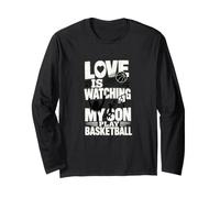 L'Amore Sta Guardando Mio Figlio Giocare a Basket Maglia a Manica