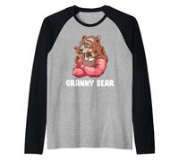 L'Amore tra Nonna Orsa E I Suoi Nipotini Maglia con Maniche Raglan