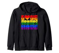 L'Amore Trumps Odio L'Amore è Amore Arcobaleno Gay Pride Felpa con Cappuccio