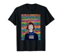 L'amore vince Bubble Girl LGBTQ Pride - Acquerello Arcobaleno Maglietta