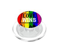 L'amore vince il mese dell'orgoglio LGBT LGBTQ Mamma lesbica PopSockets PopGrip per MagSafe
