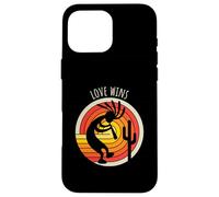 L'amore vince il messaggio positivo Design ispiratore Custodia per iPhone 16 Pro Max
