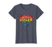 L'Amore Vince la Celebrazione LGBTQ dell'orgoglio del Cuore Arcobaleno Maglietta, Donna, Pervinca, XXL