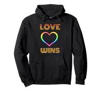 L'Amore Vince Le fantastiche Magliette LGBTQ Felpa con Cappuccio
