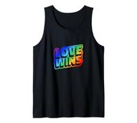 L'AMORE VINCE nei colori arcobaleno LGBTQ+ Canotta