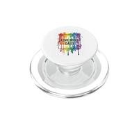 L'amore vince ogni giorno arcobaleno acquerello orgoglio design PopSockets PopGrip per MagSafe