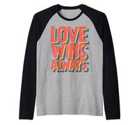 L'Amore Vince. Sempre Maglia con Maniche Raglan