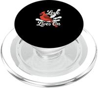 L'amore vive su Cardinal Bird Entusiast PopSockets PopGrip per MagSafe