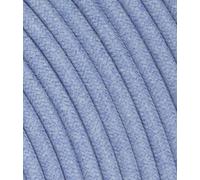 LaMorell LightDesign Cavo Elettrico Tondo/Rotondo Rivestito in Tessuto. Colore Blu Fiordaliso. Sezione 2x0.75 (10 METRI)