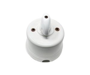 LaMorell LightDesign - Interruttore/Deviatore In Porcellana Bianca Comando Napoleone ø65mm