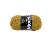 LaMoretta Tre Sfere Lana 30% Acrilico 70% 250 grammi (5 gomitoli da 50 gr x 150 mt) per Accessori, Borse, Abbigliamento e Granny con Ferri da Maglia o Uncinetto (Ocra - 115)