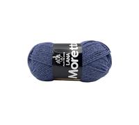 LaMoretta Tre Sfere Lana 30% Acrilico 70% 250 grammi (5 gomitoli da 50 gr x 150 mt) per Accessori, Borse, Abbigliamento e Granny con Ferri da Maglia o Uncinetto (Avio - 138)
