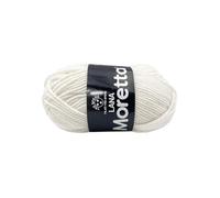 LaMoretta Tre Sfere Lana 30% Acrilico 70% 250 grammi (5 gomitoli da 50 gr x 150 mt) per Accessori, Borse, Abbigliamento e Granny con Ferri da Maglia o Uncinetto (Panna - 004)