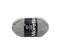 LaMoretta Tre Sfere Lana 30% Acrilico 70% 250 grammi (5 gomitoli da 50 gr x 150 mt) per Accessori, Borse, Abbigliamento e Granny con Ferri da Maglia o Uncinetto (Grigio chiaro - 007)