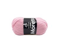 LaMoretta Tre Sfere Lana 30% Acrilico 70% 250 grammi (5 gomitoli da 50 gr x 150 mt) per Accessori, Borse, Abbigliamento e Granny con Ferri da Maglia o Uncinetto (Rosa - 039)