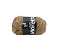 LaMoretta Tre Sfere Lana 30% Acrilico 70% 250 grammi (5 gomitoli da 50 gr x 150 mt) per Accessori, Borse, Abbigliamento e Granny con Ferri da Maglia o Uncinetto (Nocciola - 099)