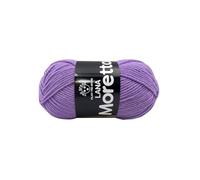 LaMoretta Tre Sfere Lana 30% Acrilico 70% 250 grammi (5 gomitoli da 50 gr x 150 mt) per Accessori, Borse, Abbigliamento e Granny con Ferri da Maglia o Uncinetto (Glicine - 056)