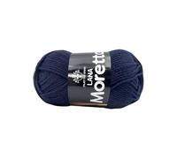 LaMoretta Tre Sfere Lana 30% Acrilico 70% 250 grammi (5 gomitoli da 50 gr x 150 mt) per Accessori, Borse, Abbigliamento e Granny con Ferri da Maglia o Uncinetto (Blu navy - 019)