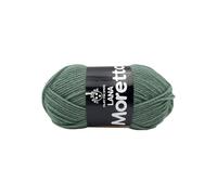 LaMoretta Tre Sfere Lana 30% Acrilico 70% 250 grammi (5 gomitoli da 50 gr x 150 mt) per Accessori, Borse, Abbigliamento e Granny con Ferri da Maglia o Uncinetto (Verde - 132)