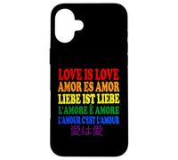 L'amour c'est l'amour, Love is Love, L'amore è amore,愛は愛 Custodia per iPhone 16 Plus