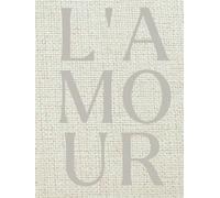 L'Amour Decorative Book: A French Style Coffee Table & Shelf Staging Accent (Neutral Linen Cover)