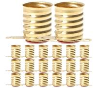 Lamp Base E10 Rame Oro 50pezzi Screw Bulb Adapter Decorazioni Scuola