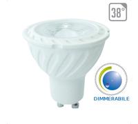 LAMP. LED GU10 6,5W 38 GRADI B. FREDDO DIMMERABILE C.SAMSUNG VT-227D-LED197 V-TAC