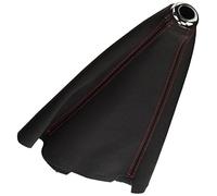 LH0 Premium Cuffia Leva Cambio In Pelle - Nero/Rosso
