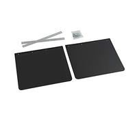 Coppia paraspruzzi universali camion in PVC nero - 40xH30cm