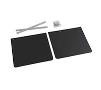 Coppia paraspruzzi universali camion in PVC nero - 35xH30cm