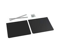 PARASPRUZZI UNIVERSALI CAMION PARASCHIZZI 53X37CM IN PVC NERO + STAFFE E VITI