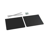 Coppia paraspruzzi universali camion in PVC nero - 62xH40cm