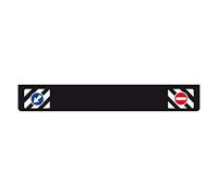 PARASPRUZZI LUNGO PER CAMION TIR RIMORCHI NERO 240x35cm PARA SCHIZZI CON SEGNALI