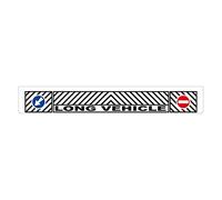 Paraspruzzi lungo pvc liscio 240x35 cm Bianco Long Vehicle con staffe e viti mon