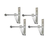 Lampa Set 4 Staffe Porta Ruote da Parete C15959 – Supporto per Pneumatici Auto