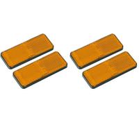 Lampa 20541 Euro-Norm, Catarifrangenti rettangolari - 90x35 mm - Arancio (Confezione da 2)