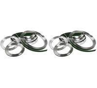 Lampa 20871 Chrome-Stripe Flat Type Profilo Adesivo Cromato, 3,5 mm/4 m (Confezione da 2)