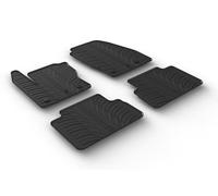 TAPPETI IN GOMMA SU MISURA FORD C-MAX DAL 04/2015 SET 4 PEZZI CON BORDO E FIX