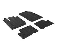 TAPPETI IN GOMMA SU MISURA DACIA DUSTER DAL 02/2018 SET 4 PEZZI CON BORDO E FIX