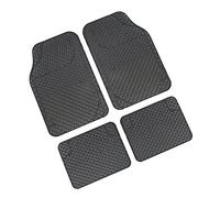 Serie Tappeti per Auto in PVC Universali 4 pz Grigio Tappetini Sagomabili C26511
