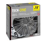 31517 - Nero Dark - Set 4 copricerchi - Ø 15"